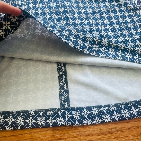 NWT Draper James Honeycomb Nassau Navy Ponte Floral Dress L - Picture 14 of 16